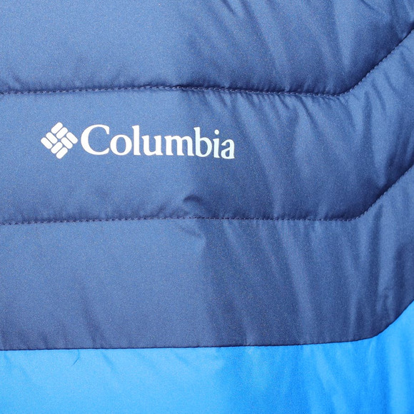 Columbia Mens White Out II Hooded Puffer Jacket - Large - Navy/Azure Blue - NWT - Picture 8 of 8